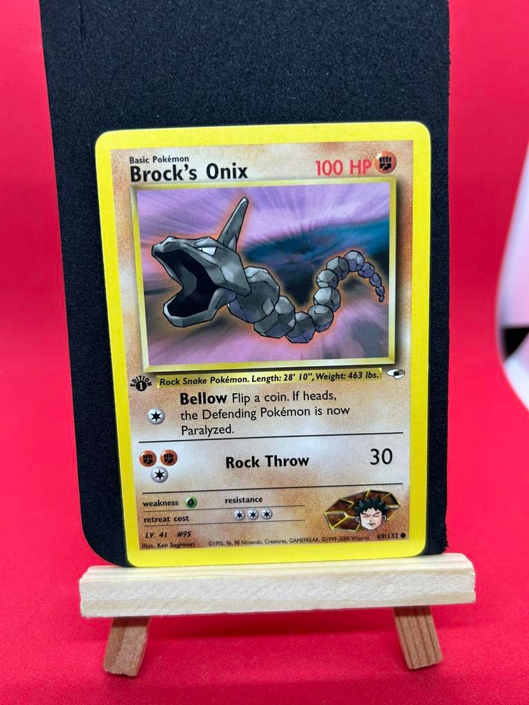 Brock Gym Heroes 1st Edition Lot (7 Kaarten), Ophalen of Verzenden, Zo goed als nieuw