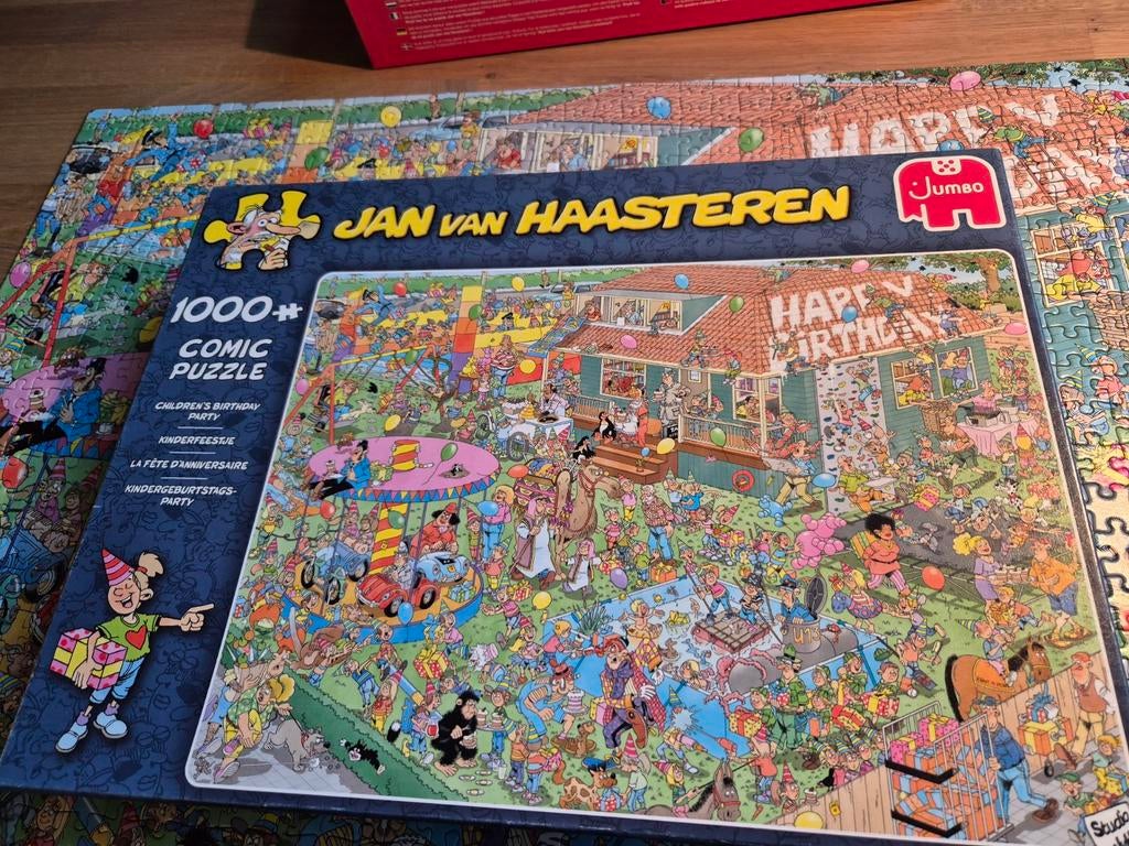 Jan van Haasteren Kinderfeestje, Ophalen of Verzenden, 500 t/m 1500 stukjes, Gebruikt, Legpuzzel