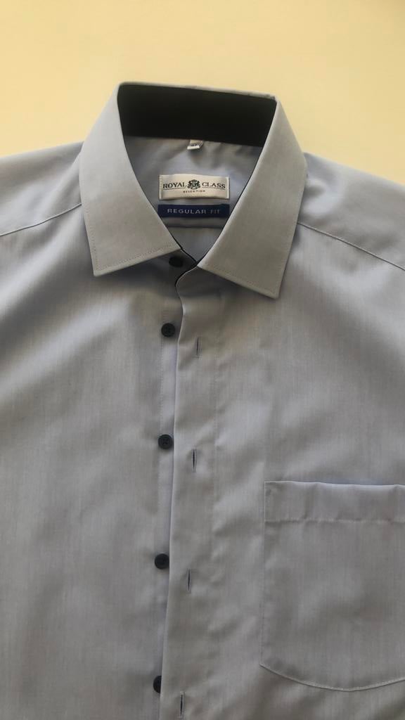 Herenoverhemd maat 41, royal class. Splienternieuw., Kleding | Heren, Ophalen of Verzenden, Zo goed als nieuw, Blauw, Halswijdte 41/42 (L)