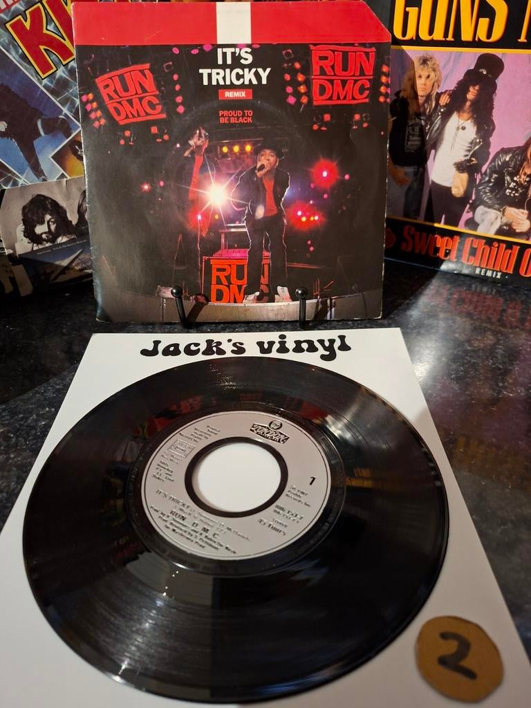 Run DMC - It's Tricky (Remix) 7 inch vinyl single 1987/2, Ophalen of Verzenden, Gebruikt, Overige formaten