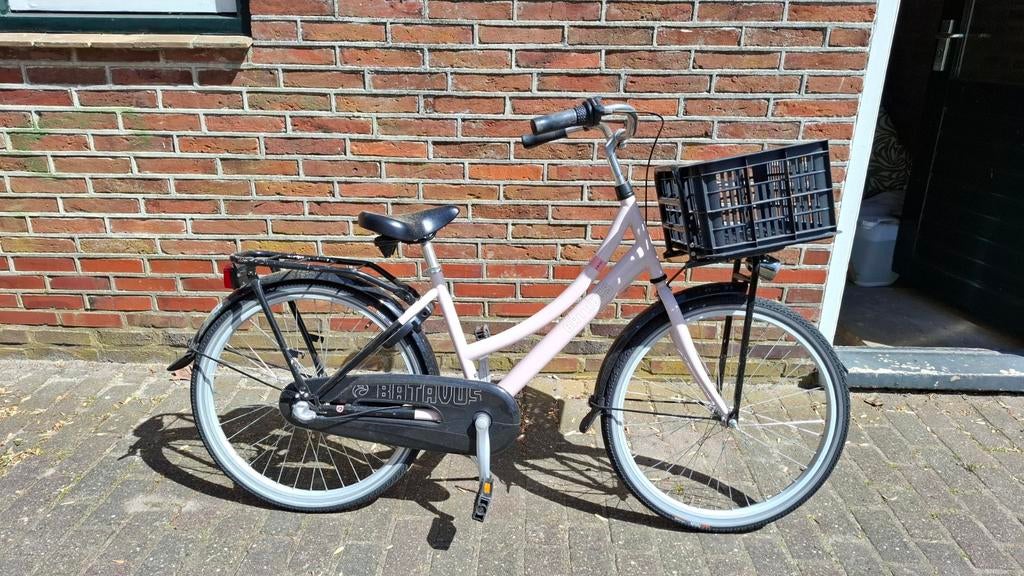 Batavus Amigo 24 inch kinderfiets - Roze, Fietsen en Brommers, Fietsen | Kinderfietsjes, Ophalen, Gebruikt, Batavus, Terugtraprem