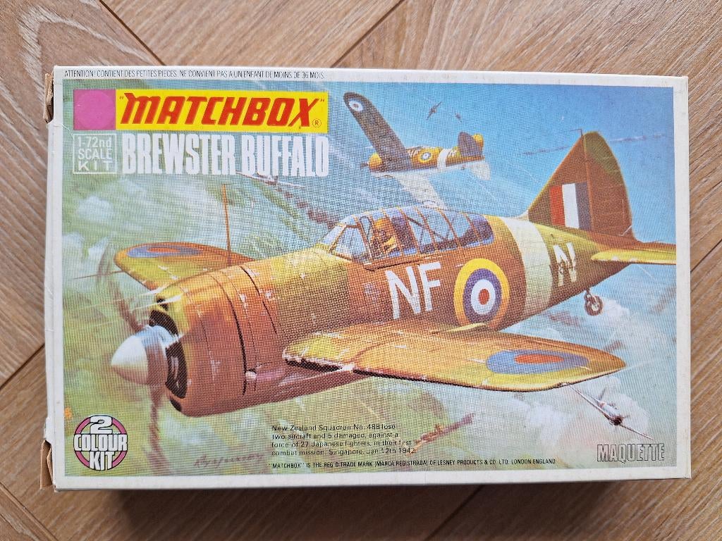 1:72 1/72 Matchbox Brewster Buffalo (ML-KNIL), Overige merken, 1:72 tot 1:144, Ophalen of Verzenden, Zo goed als nieuw