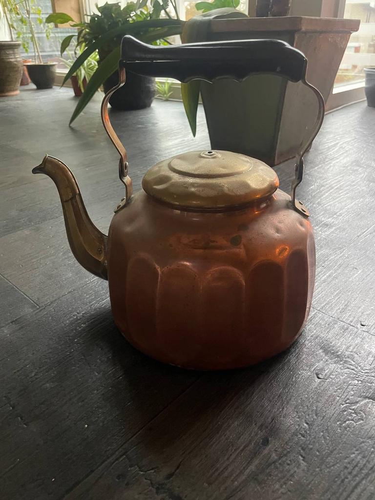 Koper waterkoker, Ophalen of Verzenden