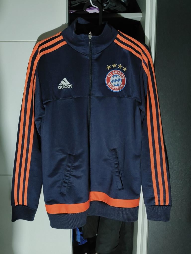 (S/M) Adidas FC Bayern München 2015 Voetbal Vestje Polyester, Maat S, Ophalen of Verzenden, Gebruikt, Trainingspak