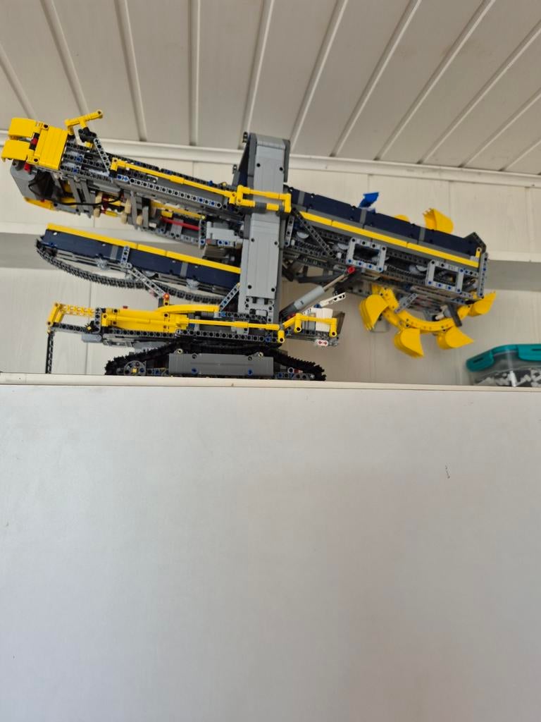 Lego Technic emmerwiel graafmachine geel, Ophalen of Verzenden