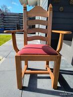 4 blank eiken eetkamerstoelen, Huis en Inrichting, Stoelen, Ophalen, Gebruikt, Bruin, Vier