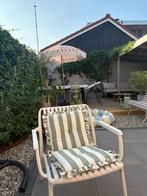 Tuinstoel kwantum fauteuil Latina beige 2 stuks, Tuin en Terras, Tuinstoelen, Ophalen, Zo goed als nieuw, Kunststof