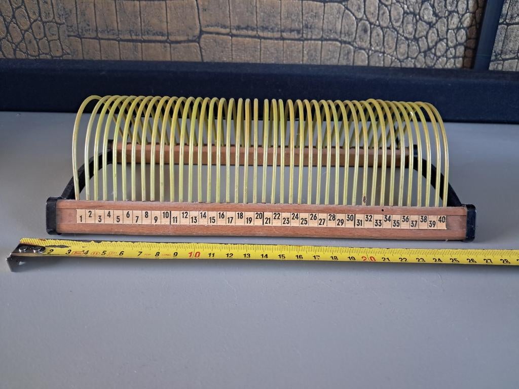 Antiek Plattofix Singles Rekje - Vintage Vinyl Opberger, Ophalen of Verzenden