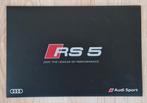 Folder Audi RS5 Coupé, Ophalen of Verzenden, Zo goed als nieuw, Audi