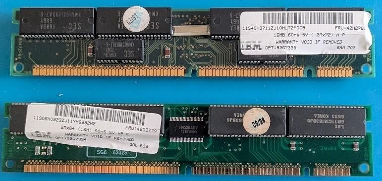 168 pin EDO Ram 5V buffered memory (vintage), Computers en Software, Overige soorten, Server, Ophalen of Verzenden, Gebruikt