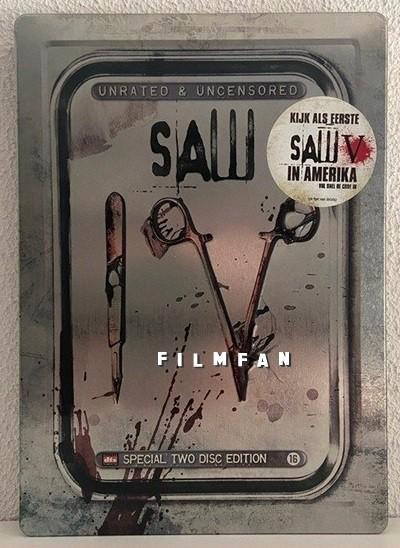 DVD Saw IV - special unrated & unsencored steelbook edition, Cd's en Dvd's, Dvd's | Horror, Zo goed als nieuw, Slasher, Vanaf 16 jaar