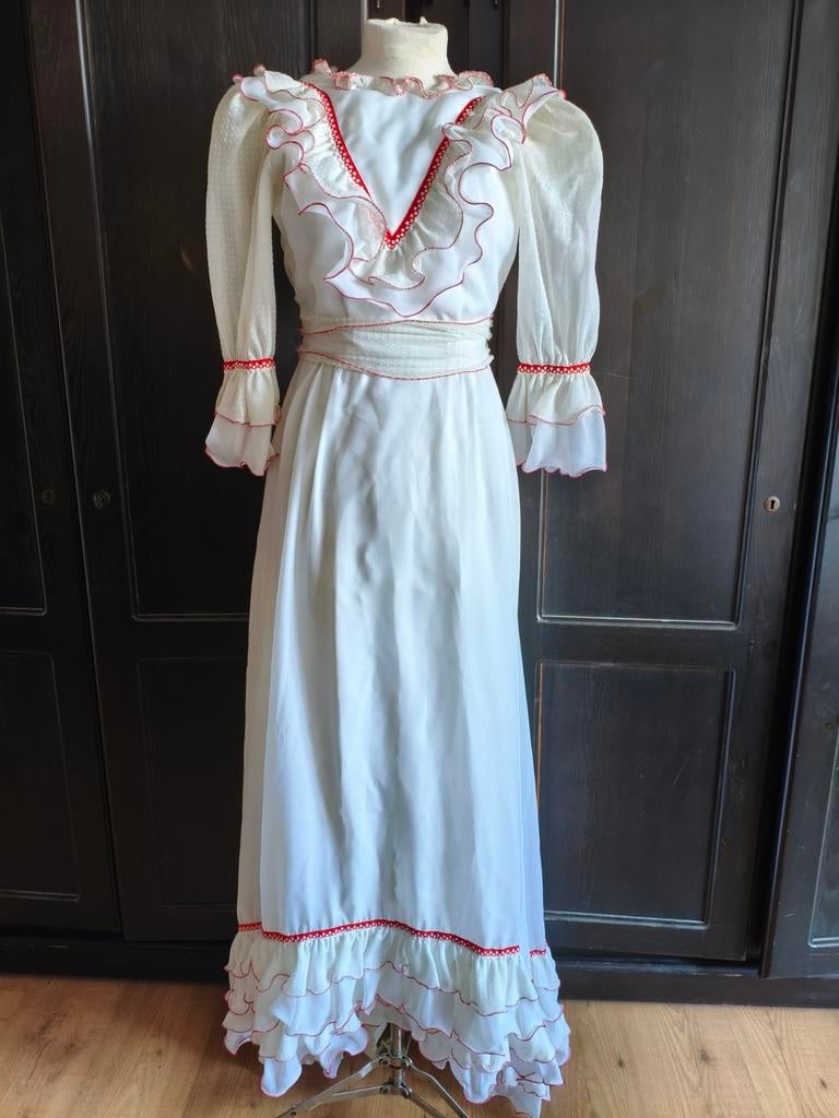 Vintage trouwjurk XXS, Ophalen of Verzenden, Gebruikt