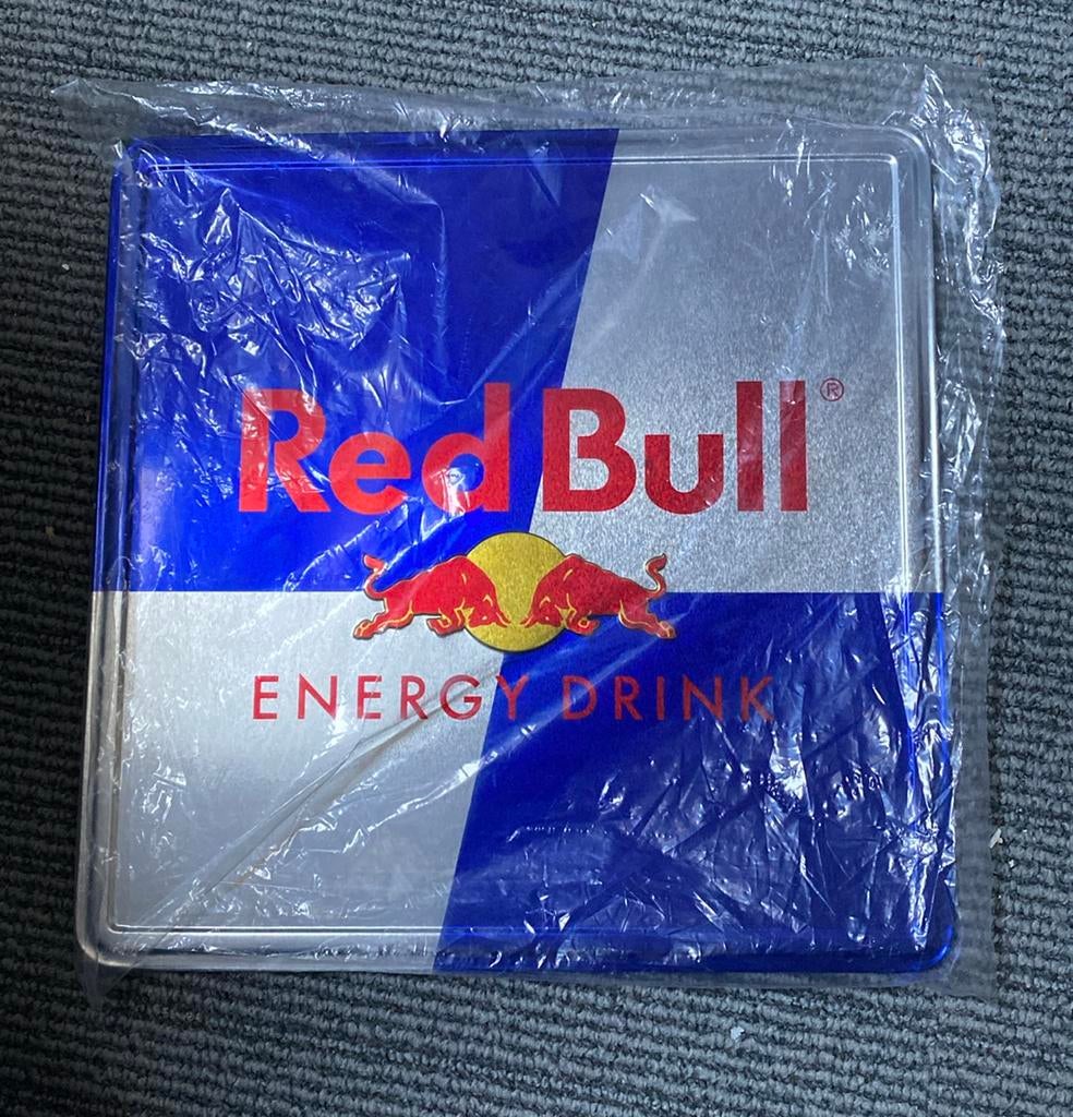 Redbull verzamel item metalen bordje nieuw in plastic, Ophalen of Verzenden, Nieuw, Reclamebord