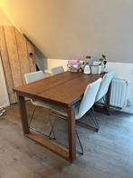 Ikea Morbylanga Tafel + 4 Stoelen, Gebruikt, 100 tot 150 cm, Modern, Rechthoekig