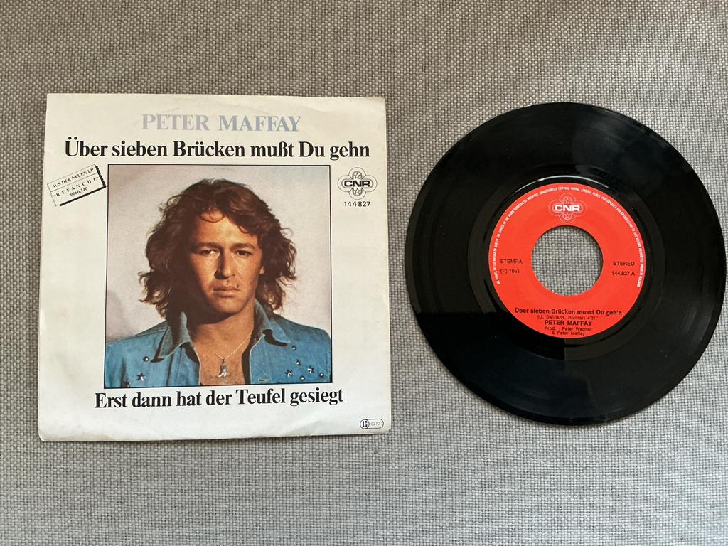 Peter Maffay single vinyl. Über sieben brücken musst du gehe, Ophalen of Verzenden, Zo goed als nieuw, Overige genres