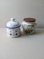 Uien/knoflookpotten.Aardewerk.Vintage.Prijs per stuk., Overige typen, Ophalen of Verzenden, Zo goed als nieuw, Overige stijlen