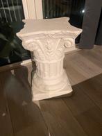 Zware gipsen zuil - 50 cm hoog, 32 cm draagvlak, Ophalen, Gebruikt