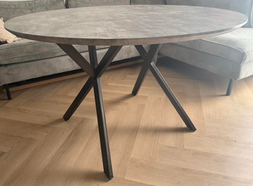 Eettafel, Ophalen, 100 tot 150 cm, Rond, Zo goed als nieuw