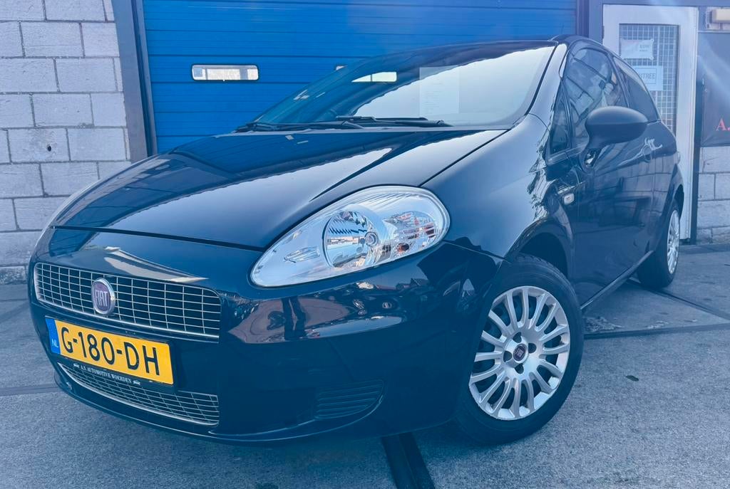 Fiat Punto 1.2 3DR 2010 BlauwAirco Elektrische ramen New APK, Stof, 4 cilinders, Metallic lak, Bedrijf