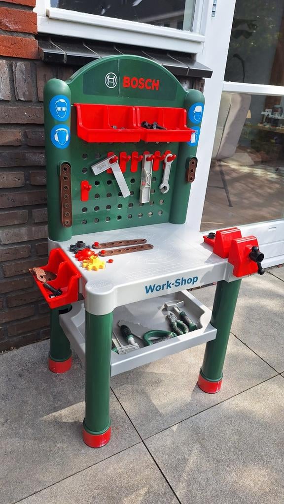 Bosch werkbank - speelgoed, Kinderen en Baby's, Speelgoed | Speeltafels, Ophalen, Gebruikt