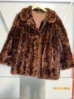 Echte Bruine Bontjas - Middellang, Kleding | Dames, Ophalen of Verzenden, Gedragen, Maat 38/40 (M), Bruin
