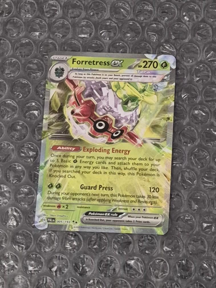 Forretress ex 002/091 Paldea Evolved Scarlet & Violet PAL, Ophalen of Verzenden, Zo goed als nieuw, Losse kaart, Foil