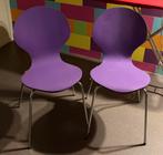 Paarse stoelen (2 stuks), Huis en Inrichting, Stoelen, Ophalen, Gebruikt, Overige kleuren, Twee