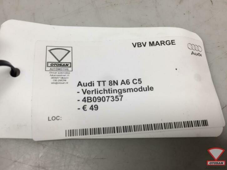 audi tt 8n a6 c5 verlichtingsmodule 4b0907357, Auto-onderdelen, Gebruikt, AUDI AG, Auto-Union-Strasse 1
85045  Ingolstadt, DE
