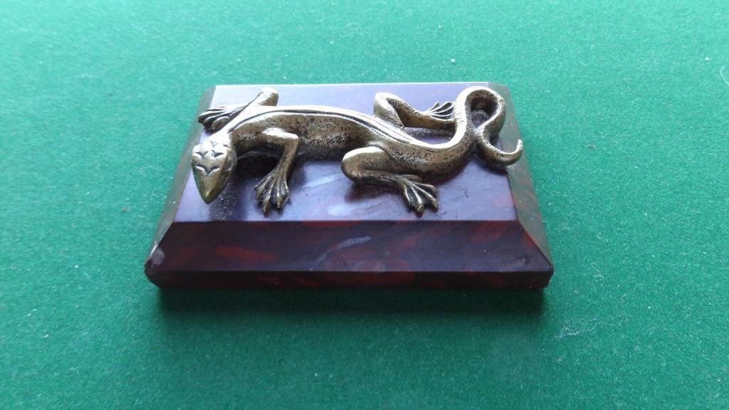 Antieke sculptuur Hagedis 19e eeuw, Ophalen of Verzenden