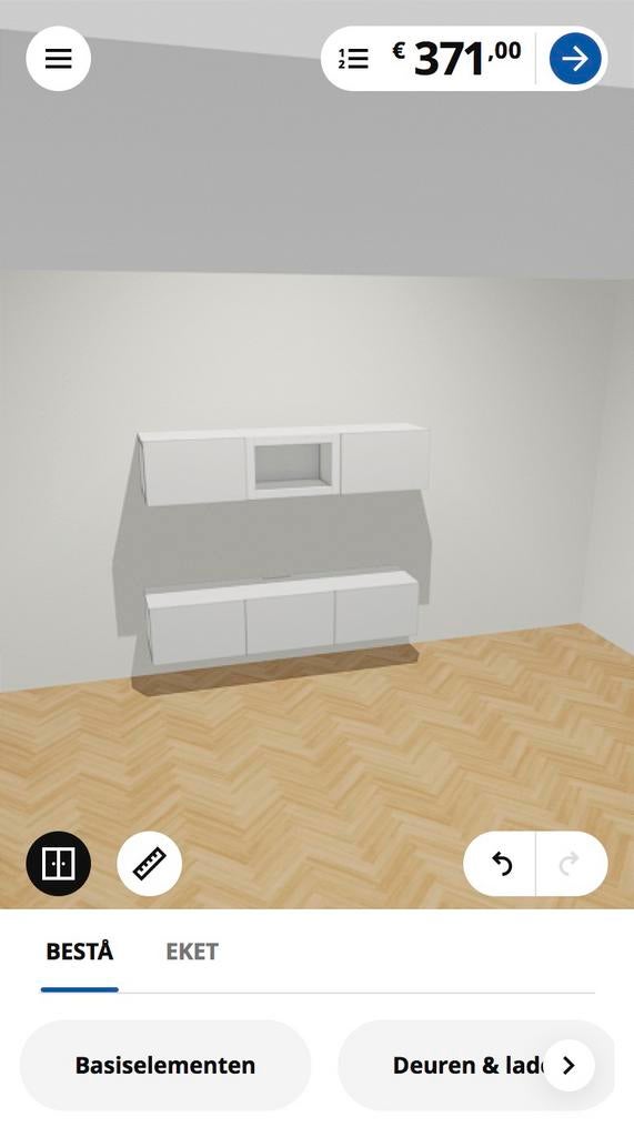 Besta tv-dressoir en boven kastjes te koop, Ophalen, Gebruikt