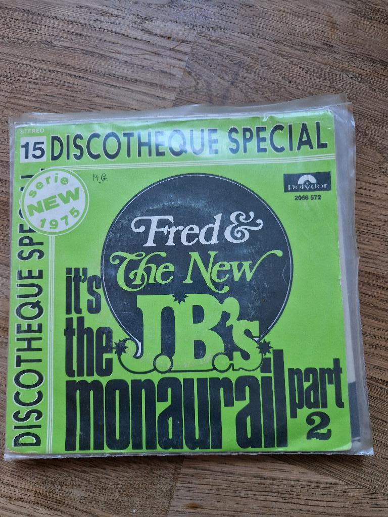 It's The J.B.'s Monaurail Fred & The New J.B.'s - 7", Ophalen of Verzenden, Zo goed als nieuw, Pop