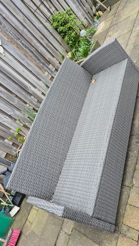 Grijs tuinbank, Ophalen of Verzenden, Gebruikt