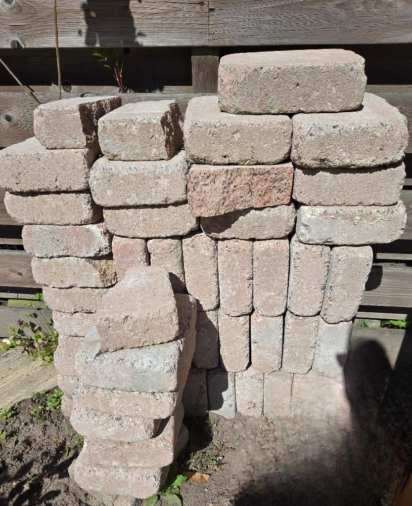 Stenen 27 x 20 x 7,5 zandkleur, Tuin en Terras, Tegels en Klinkers, Ophalen, Nieuw, Overige materialen, Klinkers