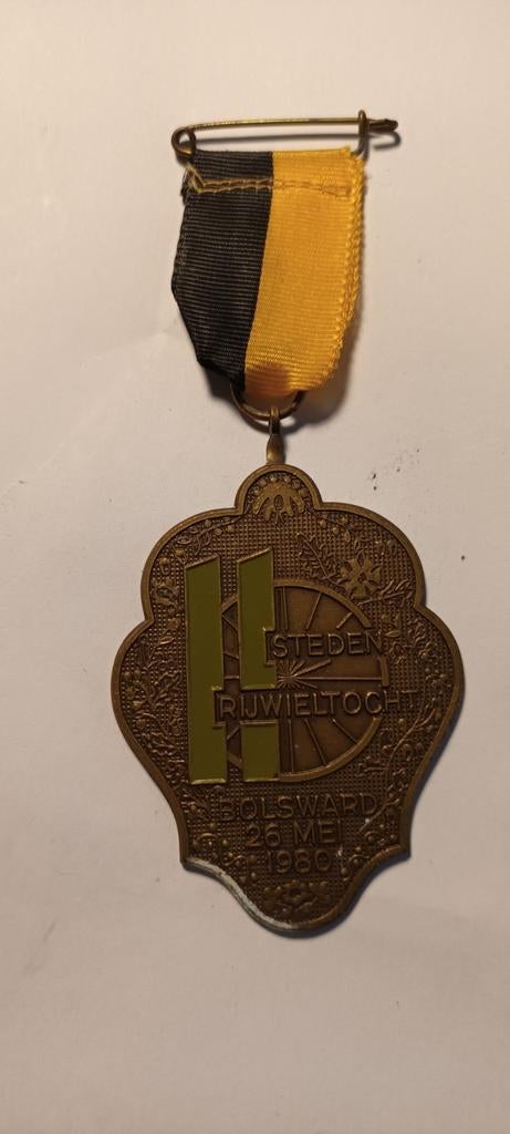 Elfstedentocht Medaille Bolsward 1980, Postzegels en Munten, Penningen en Medailles, Ophalen of Verzenden