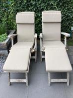 Teak deck chairs, Ophalen, Zo goed als nieuw, Rotan
