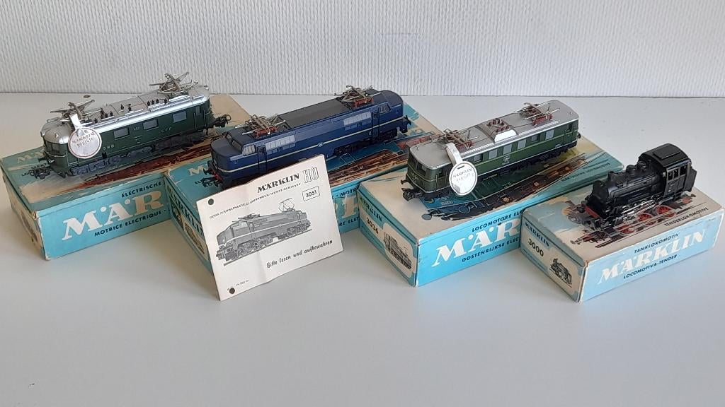 MARKLIN H0 VERZAMELING ELEKTRISCH/STOOM LOCOMOTIEVEN(OVP), Wisselstroom, Treinset, Analoog, Ophalen of Verzenden