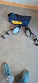 Milenco caravanspiegels in draagtas + 1 reserve spiegel, Caravans en Kamperen, Caravan accessoires, Ophalen, Zo goed als nieuw