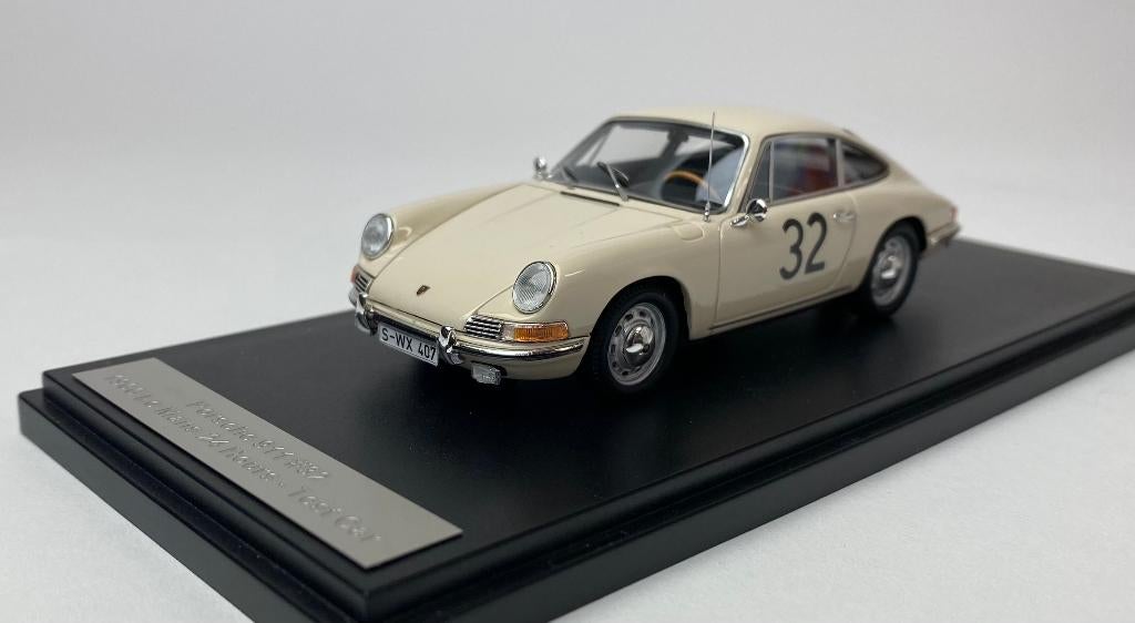 Matrix 1:43 Porsche 911 Le Mans test car no 32 1966 wit, Overige merken, Matrix Scale Models, -, Nieuw