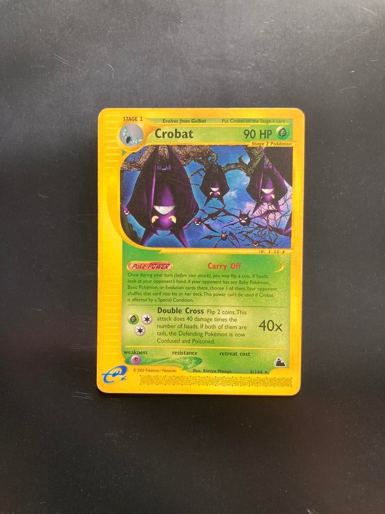 Pokemon kaart Crobat, Ophalen of Verzenden, Zo goed als nieuw