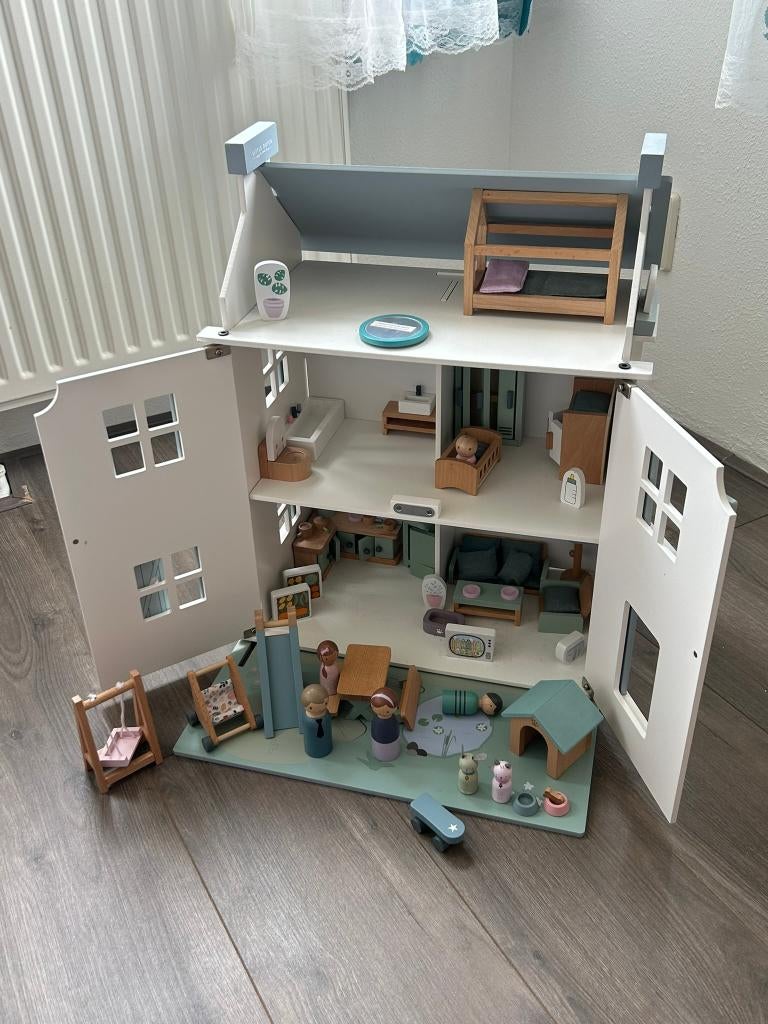 Little Dutch Houten Poppenhuis inclusief uitbreidingssets, Kinderen en Baby's, Speelgoed | Poppenhuizen, Ophalen, Zo goed als nieuw