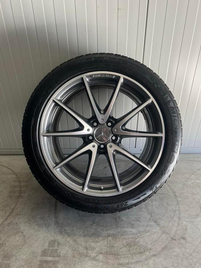 🚗 Mercedes E63 E63s - W213 - Breedset - Michelin - Winter, 19 inch, Gebruikt, 295 mm, Banden en Velgen