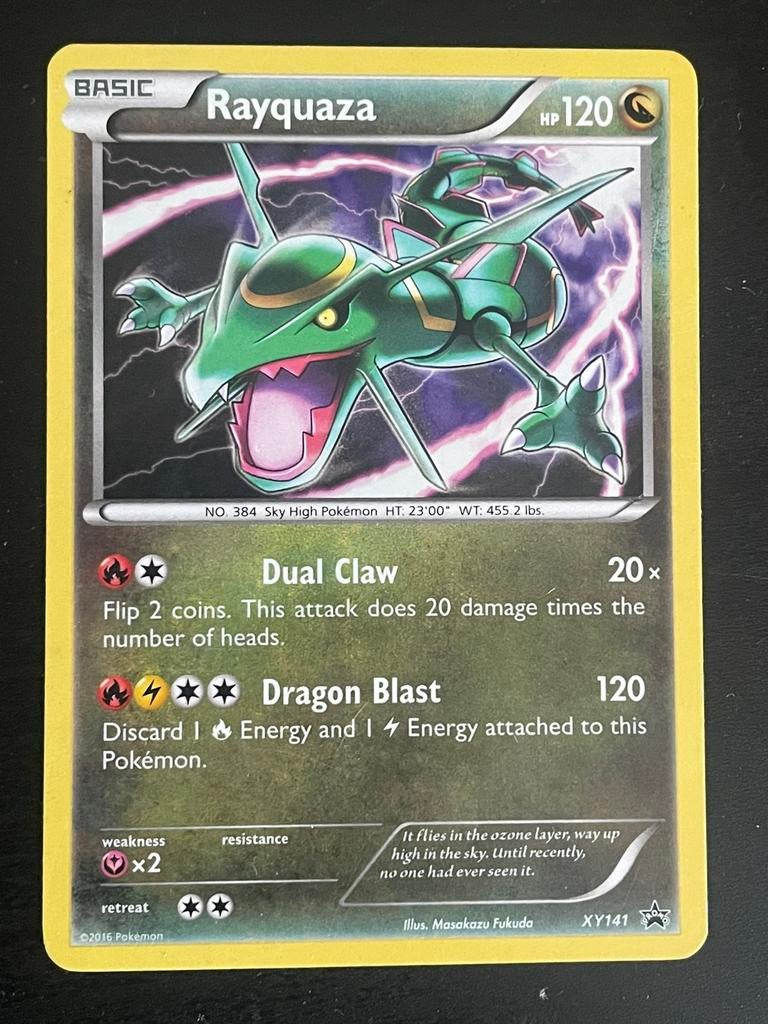 Rayquaza Holo Promo XY141, Ophalen of Verzenden, Zo goed als nieuw