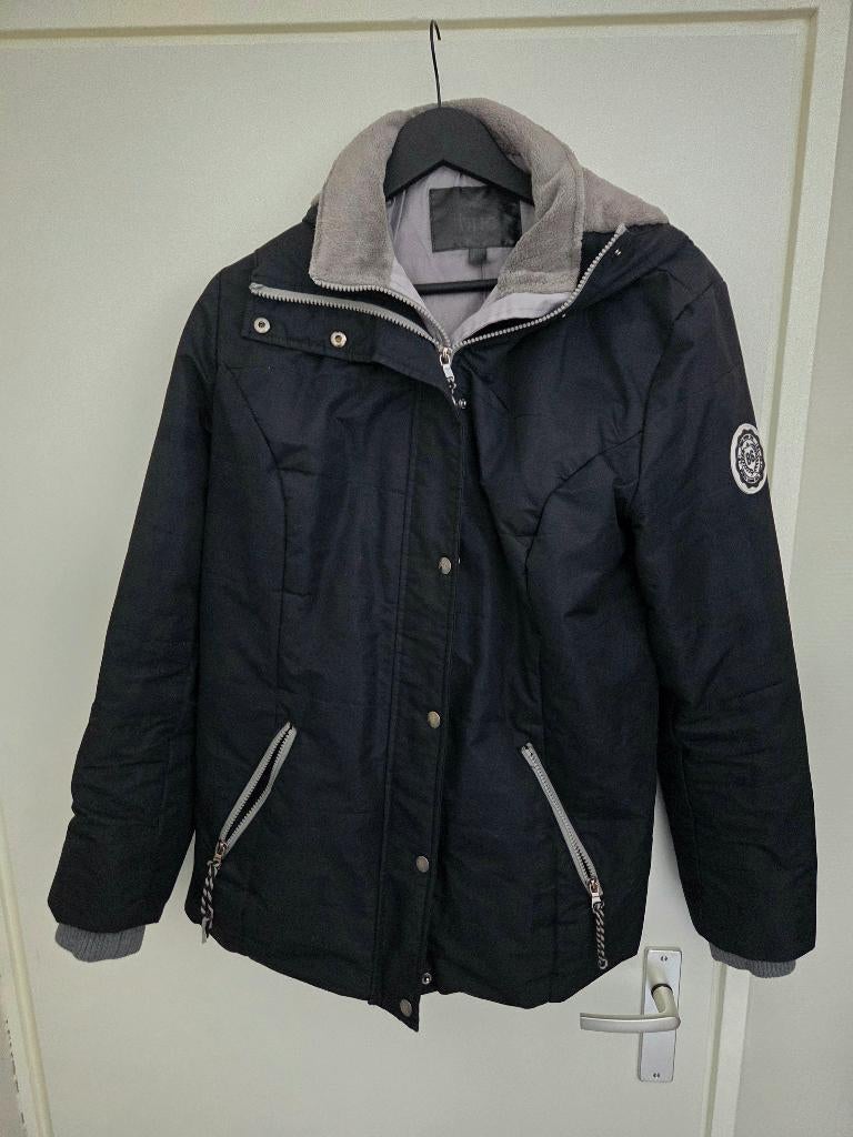 Winterjas, Zwart, Maat 46/48 (XL) of groter, Ophalen of Verzenden, Zo goed als nieuw