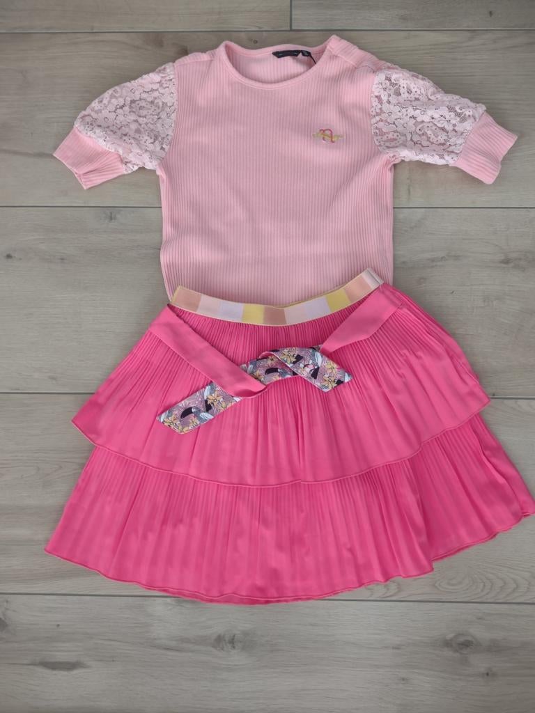 Nono rokje en shirtje (146/152), Kinderen en Baby's, Kinderkleding | Maat 104, Ophalen of Verzenden, Zo goed als nieuw, Meisje