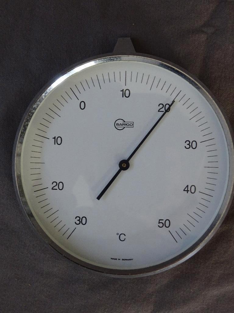 Barigo thermometer moderne chromen thermometer Barigo 820, Ophalen of Verzenden, Zo goed als nieuw, Weerstation