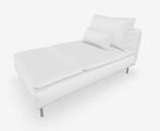 compleet hoezen Soderhamn Chaise Longue Finnsta Wit, Ophalen of Verzenden, Gebruikt