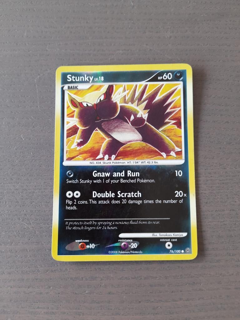 2008 stormfront 76/100 stunky reverse, Ophalen of Verzenden, Gebruikt, Losse kaart, Foil