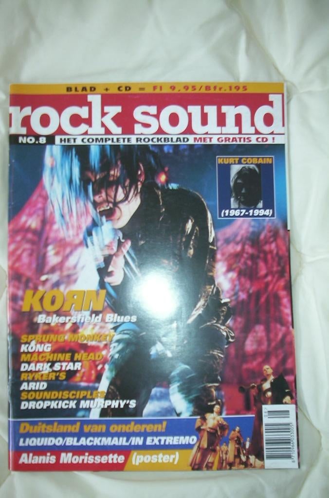 Rock Sound 8-Korn-Machine Head-Dropkick Murphys-A Morissette, Boeken, Tijdschriften en Kranten, Ophalen of Verzenden, Zo goed als nieuw