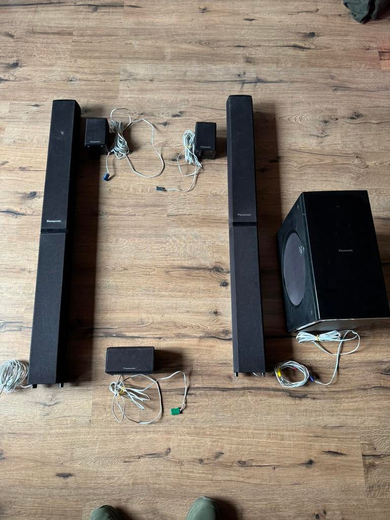 Samsung home cinema speakers/subwoofer, Ophalen, Met externe subwoofer, Gebruikt