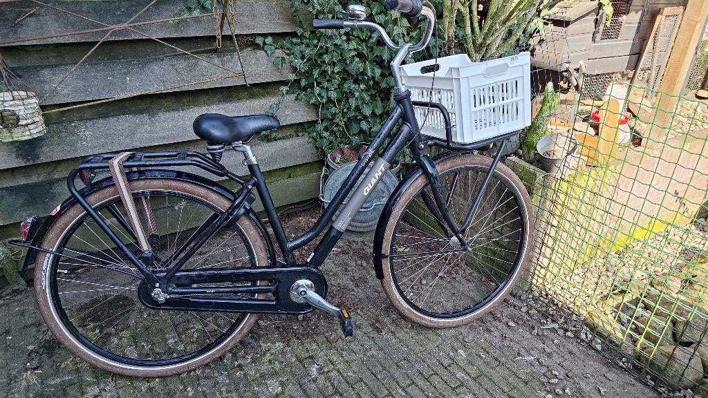Damesfiets Giant in prima staat, Fietsen en Brommers, Ophalen, Terugtraprem, Gebruikt, Versnellingen